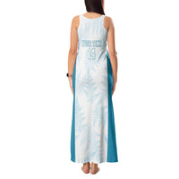 Custom New Zealand Silver Fern Football Tank Maxi Dress Come On All White