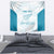 Custom New Zealand Silver Fern Football Tapestry Come On All White