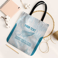 Custom New Zealand Silver Fern Football Tote Bag Come On All White - Polynesian Pride