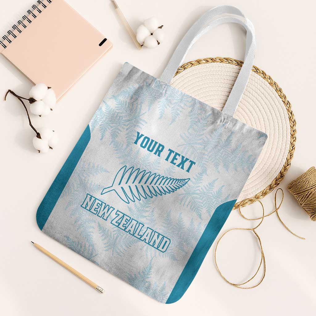 Custom New Zealand Silver Fern Football Tote Bag Come On All White - Polynesian Pride