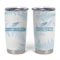 Custom New Zealand Silver Fern Football Tumbler Cup Come On All White