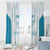 Custom New Zealand Silver Fern Football Window Curtain Come On All White