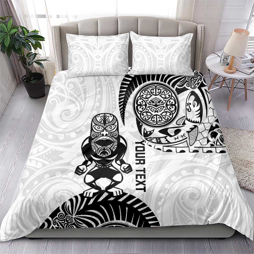 Custom Aotearoa Football Bedding Set NZ Maori Tiki Go Champions