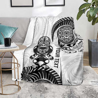 Custom Aotearoa Football Blanket NZ Maori Tiki Go Champions