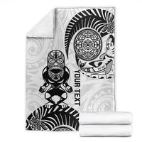 Custom Aotearoa Football Blanket NZ Maori Tiki Go Champions