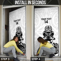 Custom Aotearoa Football Door Cover NZ Maori Tiki Go Champions - Polynesian Pride