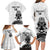 Custom Aotearoa Football Family Matching Long Sleeve Bodycon Dress and Hawaiian Shirt NZ Maori Tiki Go Champions