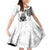 Custom Aotearoa Football Family Matching Off Shoulder Short Dress and Hawaiian Shirt NZ Maori Tiki Go Champions