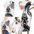 Custom Aotearoa Football Family Matching Short Sleeve Bodycon Dress and Hawaiian Shirt NZ Maori Tiki Go Champions