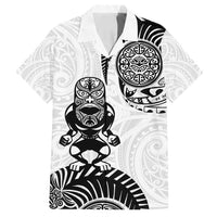 Custom Aotearoa Football Family Matching Tank Maxi Dress and Hawaiian Shirt NZ Maori Tiki Go Champions