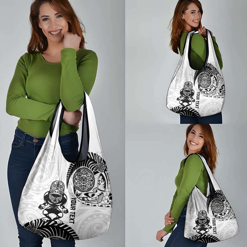 Custom Aotearoa Football Grocery Bag NZ Maori Tiki Go Champions