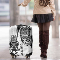 Custom Aotearoa Football Luggage Cover NZ Maori Tiki Go Champions
