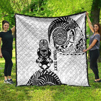 Custom Aotearoa Football Quilt NZ Maori Tiki Go Champions