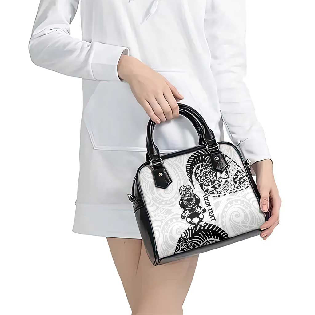 Custom Aotearoa Football Shoulder Handbag NZ Maori Tiki Go Champions