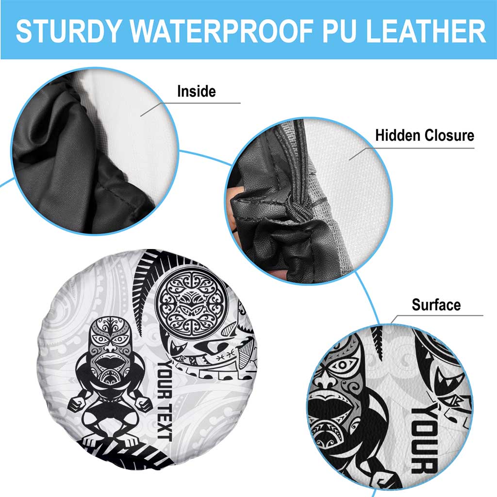 Custom Aotearoa Football Spare Tire Cover NZ Maori Tiki Go Champions