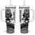 Custom Aotearoa Football Tumbler With Handle NZ Maori Tiki Go Champions
