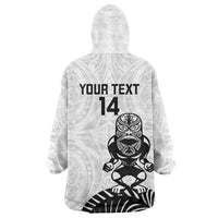Custom Aotearoa Football Wearable Blanket Hoodie NZ Maori Tiki Go Champions