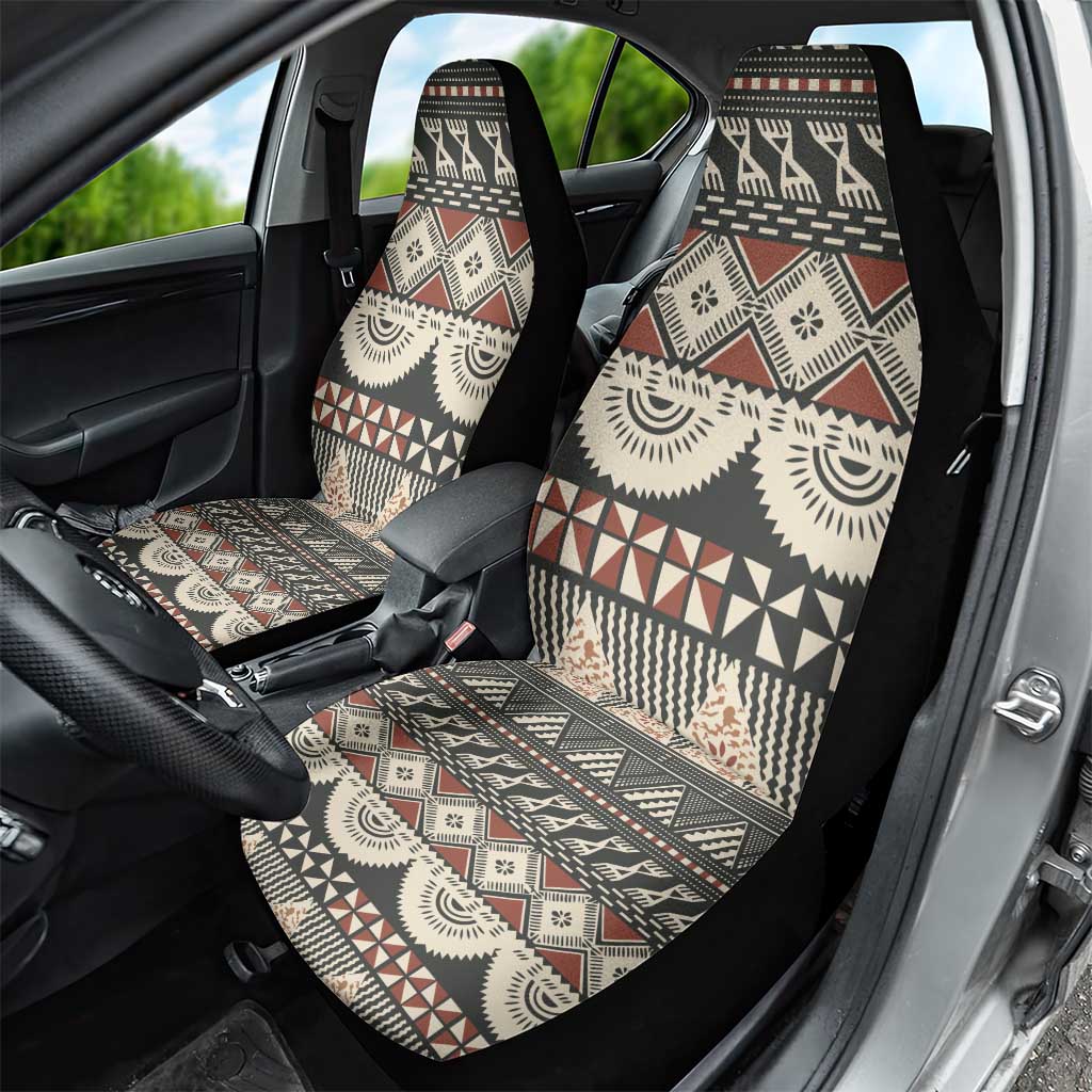 Vintage Bula Fiji Masi Car Seat Cover Fijian Tapa Cloth - Polynesian Pride