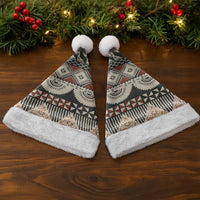 Vintage Bula Fiji Masi Christmas Santa Hat Fijian Tapa Cloth - Polynesian Pride