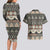 Vintage Bula Fiji Masi Couples Matching Long Sleeve Bodycon Dress and Hawaiian Shirt Fijian Tapa Cloth - Polynesian Pride