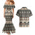 Vintage Bula Fiji Masi Couples Matching Mermaid Dress and Hawaiian Shirt Fijian Tapa Cloth - Polynesian Pride