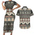 Vintage Bula Fiji Masi Couples Matching Short Sleeve Bodycon Dress and Hawaiian Shirt Fijian Tapa Cloth - Polynesian Pride