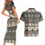 Vintage Bula Fiji Masi Couples Matching Short Sleeve Bodycon Dress and Hawaiian Shirt Fijian Tapa Cloth - Polynesian Pride