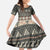 Vintage Bula Fiji Masi Family Matching Off The Shoulder Long Sleeve Dress and Hawaiian Shirt Fijian Tapa Cloth - Polynesian Pride