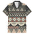 Vintage Bula Fiji Masi Family Matching Off The Shoulder Long Sleeve Dress and Hawaiian Shirt Fijian Tapa Cloth - Polynesian Pride