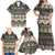 Vintage Bula Fiji Masi Family Matching Off Shoulder Maxi Dress and Hawaiian Shirt Fijian Tapa Cloth - Polynesian Pride