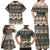 Vintage Bula Fiji Masi Family Matching Off Shoulder Maxi Dress and Hawaiian Shirt Fijian Tapa Cloth - Polynesian Pride