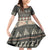 Vintage Bula Fiji Masi Family Matching Off Shoulder Short Dress and Hawaiian Shirt Fijian Tapa Cloth - Polynesian Pride