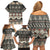 Vintage Bula Fiji Masi Family Matching Off Shoulder Short Dress and Hawaiian Shirt Fijian Tapa Cloth - Polynesian Pride