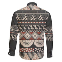 Vintage Bula Fiji Masi Family Matching Short Sleeve Bodycon Dress and Hawaiian Shirt Fijian Tapa Cloth - Polynesian Pride