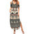 Vintage Bula Fiji Masi Family Matching Summer Maxi Dress and Hawaiian Shirt Fijian Tapa Cloth - Polynesian Pride