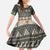 Vintage Bula Fiji Masi Kid Short Sleeve Dress Fijian Tapa Cloth - Polynesian Pride