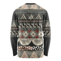 Vintage Bula Fiji Masi Long Sleeve Shirt Fijian Tapa Cloth - Polynesian Pride