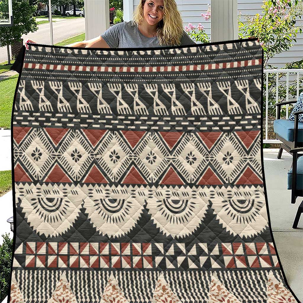 Vintage Bula Fiji Masi Quilt Fijian Tapa Cloth - Polynesian Pride