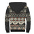 Vintage Bula Fiji Masi Sherpa Hoodie Fijian Tapa Cloth - Polynesian Pride