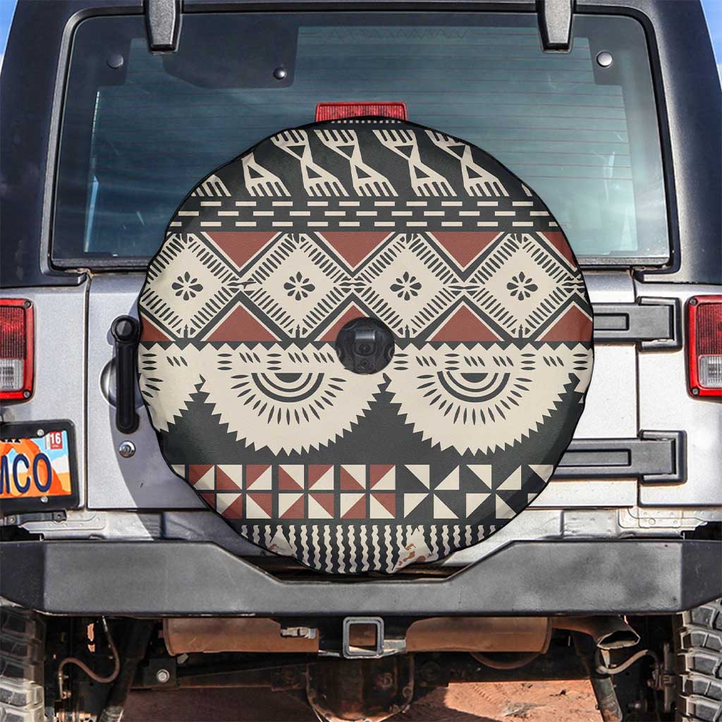 Vintage Bula Fiji Masi Spare Tire Cover Fijian Tapa Cloth - Polynesian Pride
