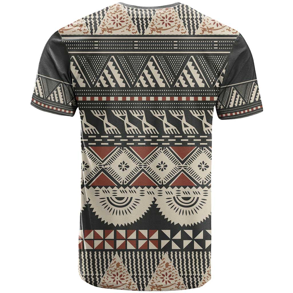 Vintage Bula Fiji Masi T Shirt Fijian Tapa Cloth - Polynesian Pride