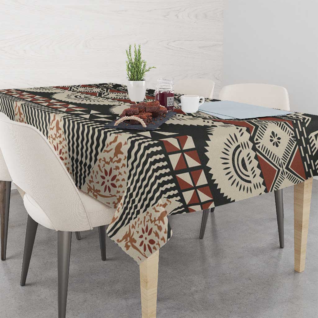 Vintage Bula Fiji Masi Tablecloth Fijian Tapa Cloth - Polynesian Pride