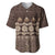 Bula Fiji Iri ni Meke Baseball Jersey Kuvui Fijian Masi - Polynesian Pride