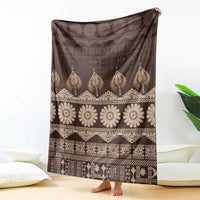 Bula Fiji Iri ni Meke Blanket Kuvui Fijian Masi - Polynesian Pride