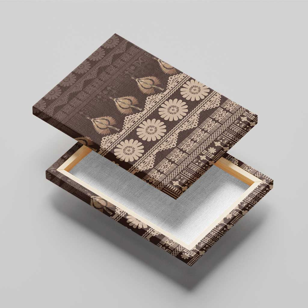 Bula Fiji Iri ni Meke Canvas Wall Art Kuvui Fijian Masi - Polynesian Pride