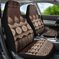 Bula Fiji Iri ni Meke Car Seat Cover Kuvui Fijian Masi - Polynesian Pride