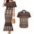 Bula Fiji Iri ni Meke Couples Matching Mermaid Dress and Hawaiian Shirt Kuvui Fijian Masi - Polynesian Pride
