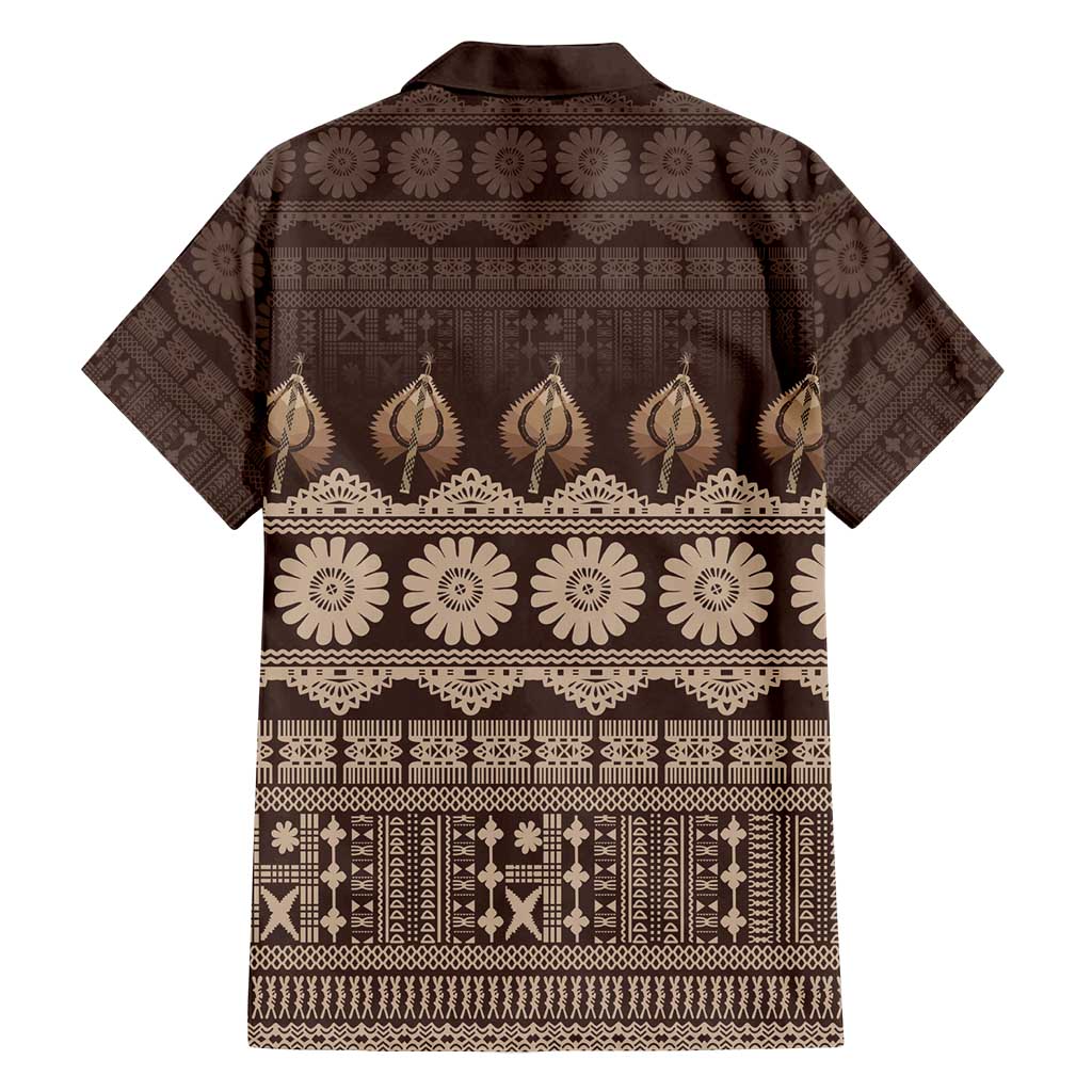 Bula Fiji Iri ni Meke Family Matching Long Sleeve Bodycon Dress and Hawaiian Shirt Kuvui Fijian Masi - Polynesian Pride
