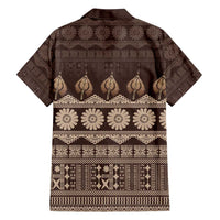 Bula Fiji Iri ni Meke Family Matching Long Sleeve Bodycon Dress and Hawaiian Shirt Kuvui Fijian Masi - Polynesian Pride