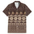 Bula Fiji Iri ni Meke Family Matching Mermaid Dress and Hawaiian Shirt Kuvui Fijian Masi - Polynesian Pride